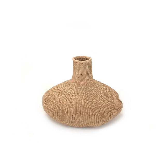 Garlic Tonga Sculptural Basket – Handwoven Artisan Decor